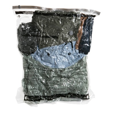 Clear Air-Tight Hand Roll Vacuum Storage Bags, 4 Pack