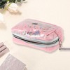 Unique Bargains Women Portable Heart Sequin Makeup Bag Pink 1 Pc - 2 of 3