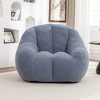 Lyngins Plush Faux Fur Bean Bag Chair, Lazy Chair with Tufted Soft Stuffed Filling, Ergonomic Accent Chair, Single Sofa Chair for Dorm/Apartment, - 2 of 4
