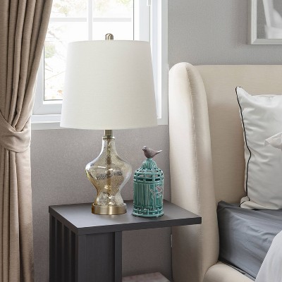 Paseo Mercury Table Lamp with Fabric Shade - Lalia Home