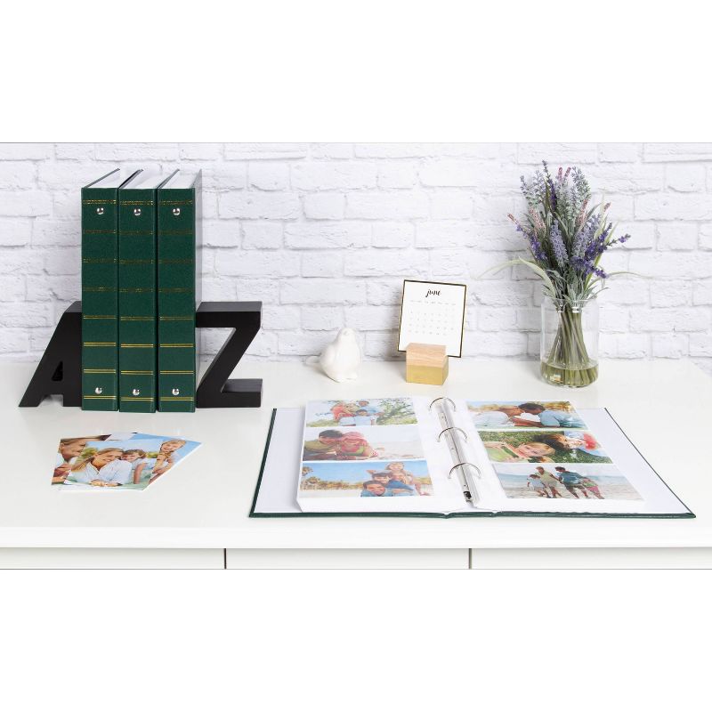8.66&#34; x 13.18&#34; (Set of 4) Traditional Photo Album Set Green - Kate &#38; Laurel All Things Decor, 5 of 6