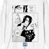 Saturday AM Apple Black Mange Page Sano, Ogre, and Smile Mask Adult White Long Sleeve Tee - 2 of 3