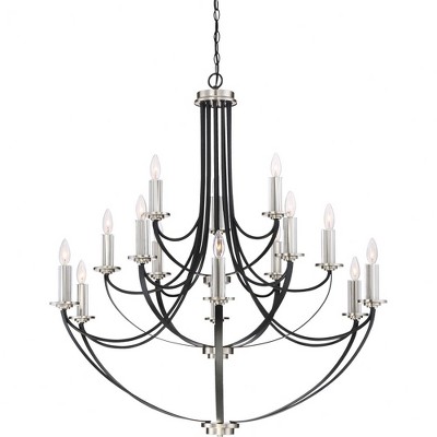 Quoizel Lighting Alana 15 - Light Chandelier in  Mystic Black