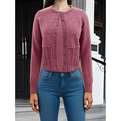 Women's Knit Cardigans Long Sleeve Button Dwon Lightweight Cardigan Sweaters Trendy Fall Outfits