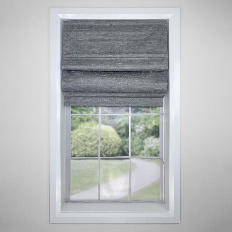 Versailles Caesar Cordless Roman Blackout Shades For Windows Insides/Outside Mount Ash Grey, 2 of 6