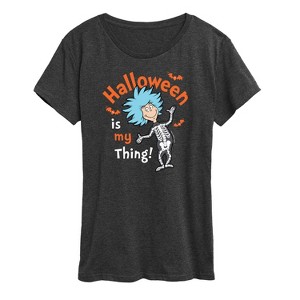 Women's - Dr. Seuss - Halloween Is My Thing Short Sleeve Graphic T-Shirt - 1 of 4