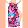 LA LEELA Women's Wrap Sarong Swimwear Cover up Wraps One Size Taffy Palm Tree - 2 of 4