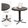 Karl Home |Patio Black Steel Side Table - 3 of 4