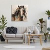 Stupell Industries Brown Horse Modern Portrait Canvas Wall Art - 2 of 4