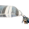 Storied Home Cotton Knit Throw Pillow with Ruffle Edge, Multicolor - 4 of 4