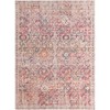 Unique Loom Nostalgia Gossamer Floral and Botanical Washable Indoor Flatweave Woven Area Rug - 2 of 4