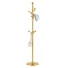 Cesicia 72" Modern Stainless Steel Coat Rack, Solid Wood Reinforcement At The Bracket, Detachable Bracket - 2 of 4