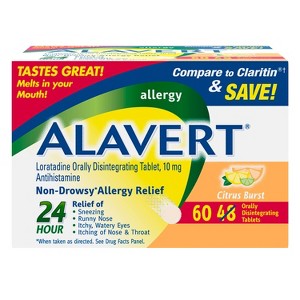 Alavert Allergy Odt - Citrus Burst 60 Tabs - 1 of 4