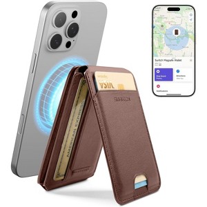SURITCH for MagSafe Wallet with Find My Functionality, NFC Supported Card Holder with RFID, Magnetic Wallet for iPhone 16/15/14/13/12 Series - 1 of 1