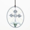 Woodstock Chimes Memorial Wind Chime Lily and Cross 25" - 3 of 4
