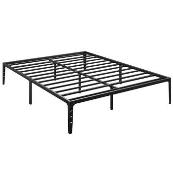 Whizmax 14 Inch Twin Metal Platform Bed Frame No Box Spring Needed, Black