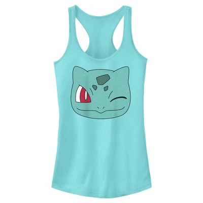 Junior S Pokemon Bulbasaur Wink Face Racerback Tank Top Target