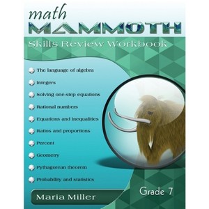 Math Mammoth Grade 7 Skills Review Workbook - by  Maria Miller (Paperback) - 1 of 1
