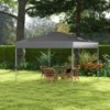 VisioGear 10'*10' Pop Up Canopy Tent, Outdoor Instant Gazebo Sun Shade Shelter for Catering, Wedding, White, 116.1"*116.1"*103.9" - 4 of 4