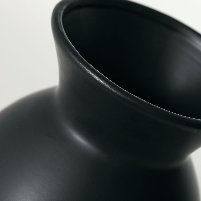 Sullivans Matte Black Hourglass Vase; 8.25" Tall, 2 of 8