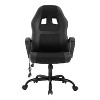 24/7 Shop At Home Bonzai Office Chair Modern Ergonomic Massage Chair Black - 3 of 4