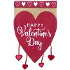 Briarwood Lane Garden Flag 12x18 For Outdoor Happy Valentine's Hearts Burlap For Valentine's Love Garden Flag Flags For Outside - 3 of 4