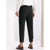 Lars Amadeus Men's Cropped Lightweight Expandable Waist Tapered Pants - image 3 of 4