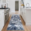 Acekool Washable Abstract Area Rug, Non-Slip Ultra Thin Low Pile Carpet for Living Room Bedroom Office, Lightweight Foldable, Easy Care - 4 of 4