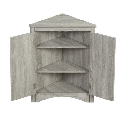 NicBex 31.5 Inch Bathroom Corner Cabinet with Doors and Shelves for Dining Room,Bathroom,Kitchen