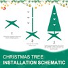 SEVOBAL Artificial Trees 6-Foot Pop-Up Christmas Tree with Pre-Decorated Ornaments for Instant Holiday Decor, Green, 29.13"*28"*72" - 3 of 4