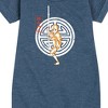 - Avatar: The Last Airbender - Aang Crest Graphic Short Sleeve Fleece Dress - 2 of 4