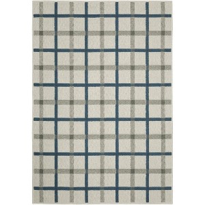 Oriental Weavers Torrey 7150H Light Grey/ Blue Indoor/Outdoor Area Rug - 6'7" x 9'2" - 1 of 1