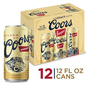 Coors Banquet Beer - 12pk/12 fl oz Cans - 1 of 4
