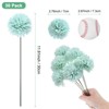 Unique Bargains Artificial Chrysanthemum Ball Flowers Silk Bouquets Real Touch 11 Inch 30 Pcs - 3 of 4