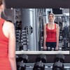 PexFix 47 in. W x 32 in. H Modern Rectangular Frameless Wall-Mounted Gym Mirror Dance Mirror in Silver - 4 of 4