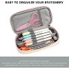 Fmeida Girls Pencil Case for Kids, Multi-Slot Pencil Pouch, Pink - 3 of 4