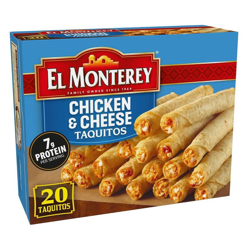 El Monterey Frozen Chicken and Cheese Taquitos - 20oz/20ct, 6 of 7
