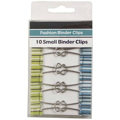 JAM Paper 3/4" 10pk Colorful Binder Clips - Small - Multicolor