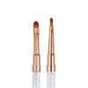 Unique Bargains DIY Manicure Double Ended Nail Art Brush Rose Gold Tone 1 Pc - 3 of 4