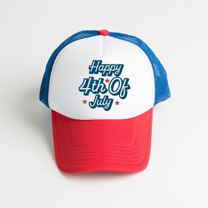 Simply Sage Market Happy 4th Of July Stars Adult Foam Trucker Hat - 1 of 2