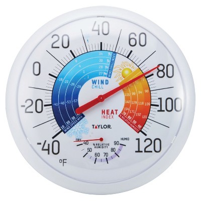 Taylor® Precision Products 13.25-inch Indoor/outdoor Glow-in-the-dark  Thermometer : Target