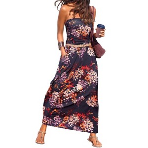 Women's Bandeau Maxi Dress - LASCANA - 1 of 4