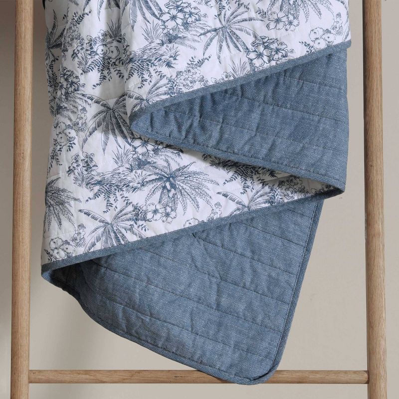 Pen and Ink Palm 100% Cotton Quilt Set Blue - Tommy Bahama, 5 of 14