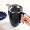 16 OZ Teacup, Ceramic Tea Cup with Removable Stainless Steel Infuser and Lid, Microwave and Dishwasher Safe, A Great Tea Gift for Tea drinkers - 4 of 4