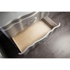 Gulches Glam Modern 1pc Nightstand Solid Wood with Turned Legs, Curved Front Panels & Crystal-like Acrylic Handles - 4 of 4