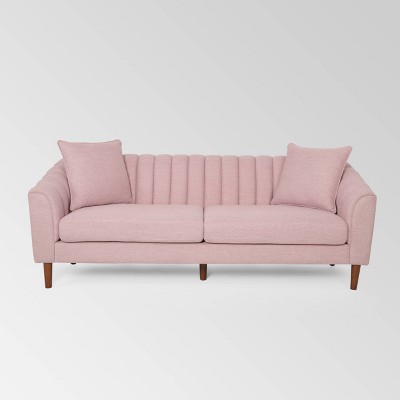 Pink couch deals cheap