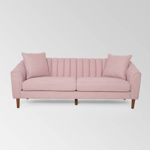 Ansonia Contemporary Sofa Light Pink