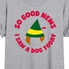 Women's - ELF - Christmas Family Set Saw A Dog Oversized Graphic T-Shirt - 2 of 4