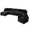 XIZZI Luxury Modular Sectional Sofa Couch, Oversized Cloud Couch for Living Room, Deep Seat Upholstered Sleeper Sofa Set w/ Optional Swivel Chairs - 2 of 4