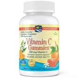 Nordic Naturals Vitamin C Gummies - Immune Support & Antioxidant Protection 60Ct